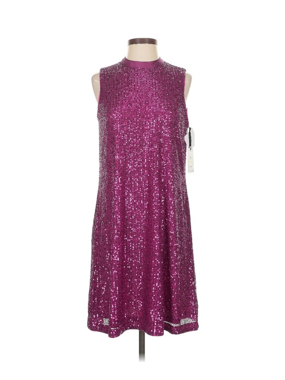 Kensie Purple Magenta Sequin Cocktail Dress Size 4 Party Formal Sparkle - Picture 2 of 9